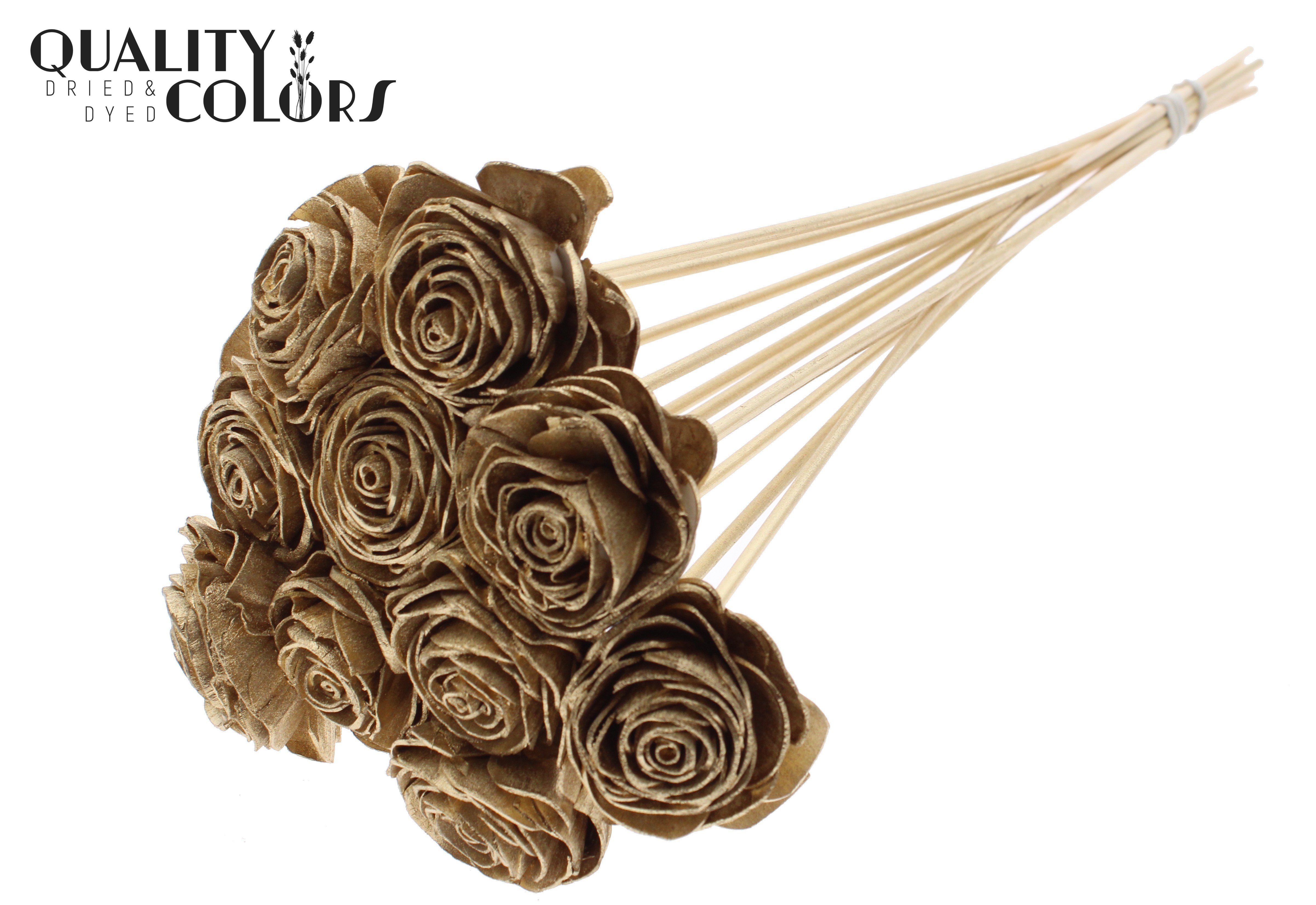 Shola Beauty Rose Antique Gold 50cm