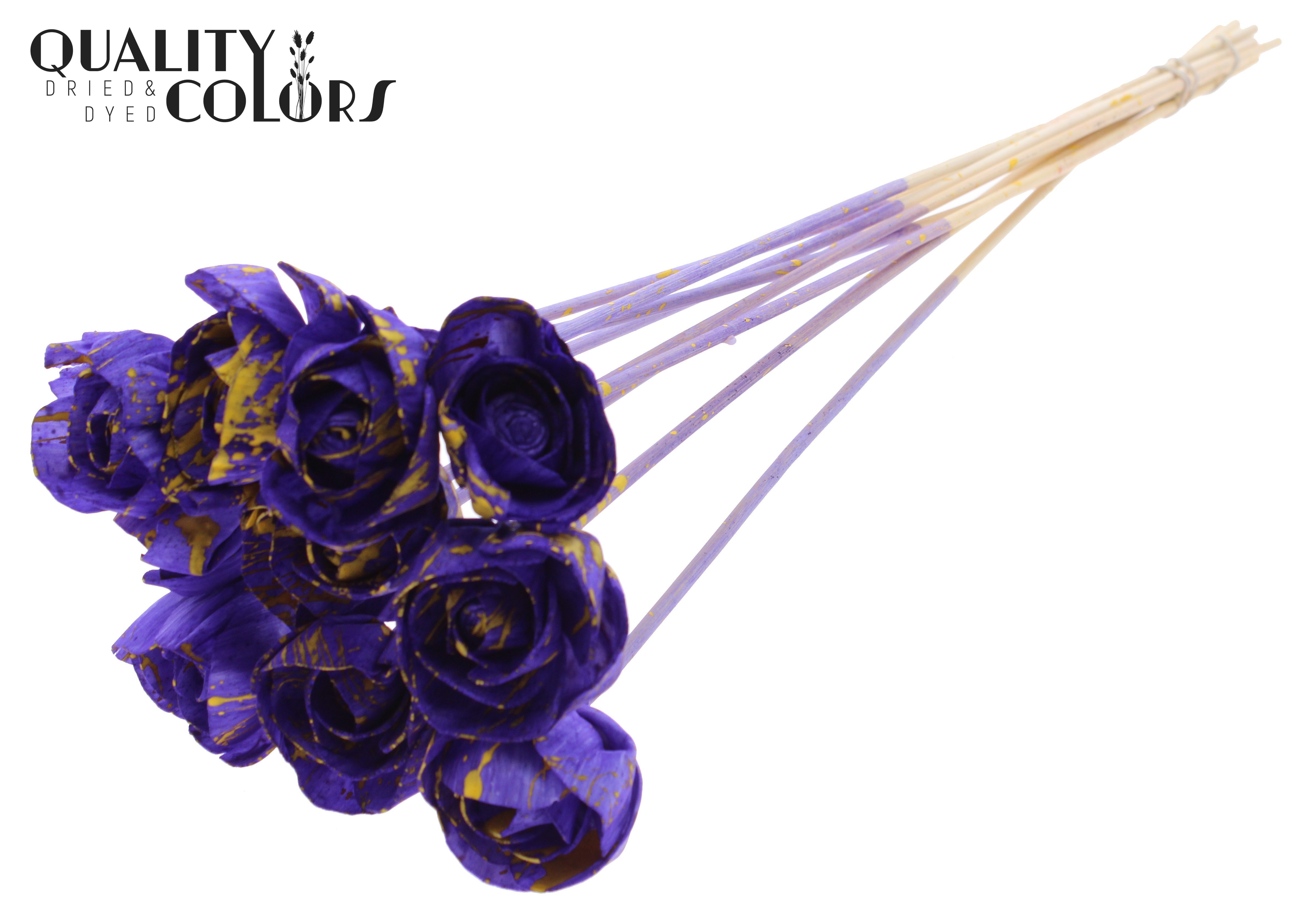 Shola Dear Holly Splashed Purple Yellow 50cm