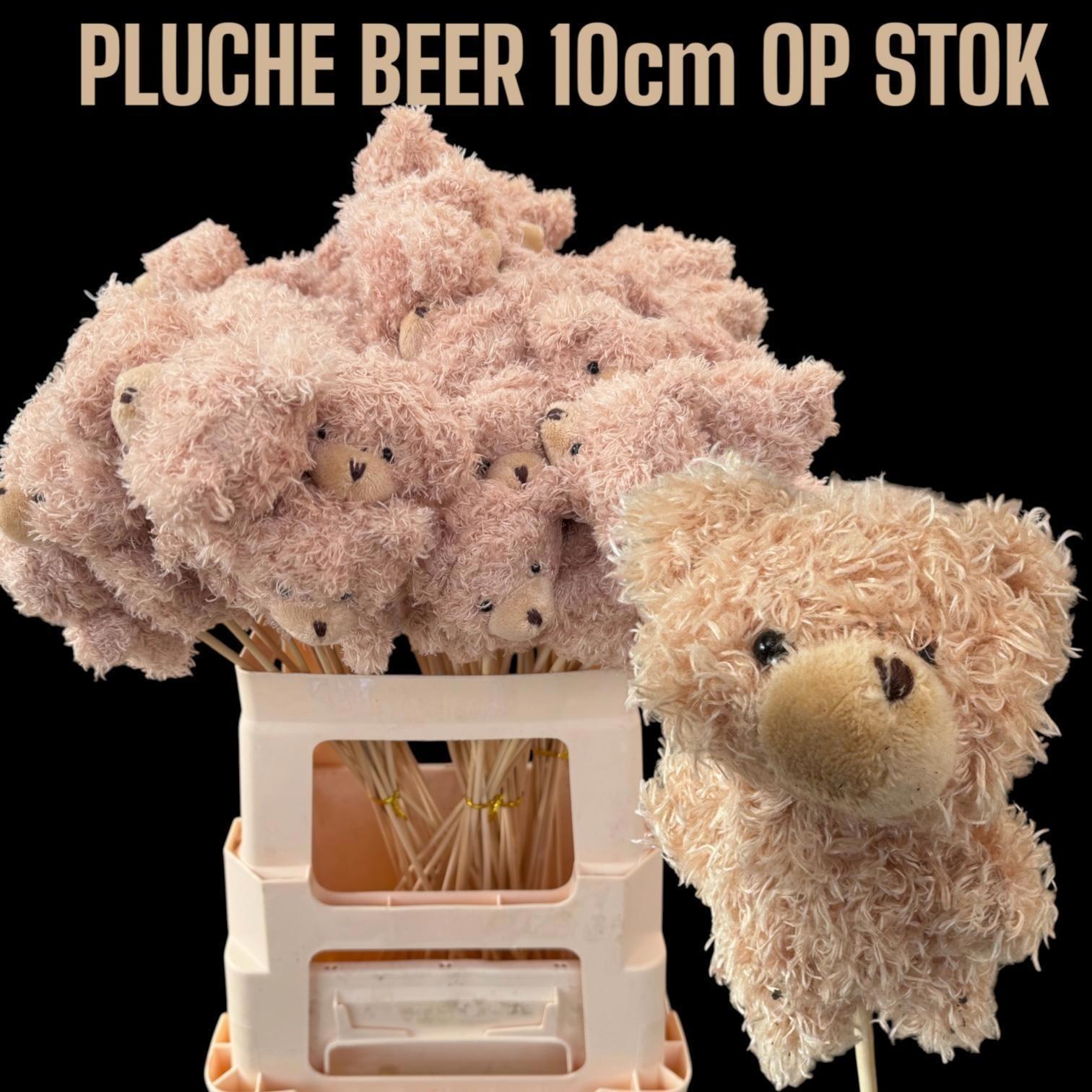 Pluche Beer Op Stok 10cm