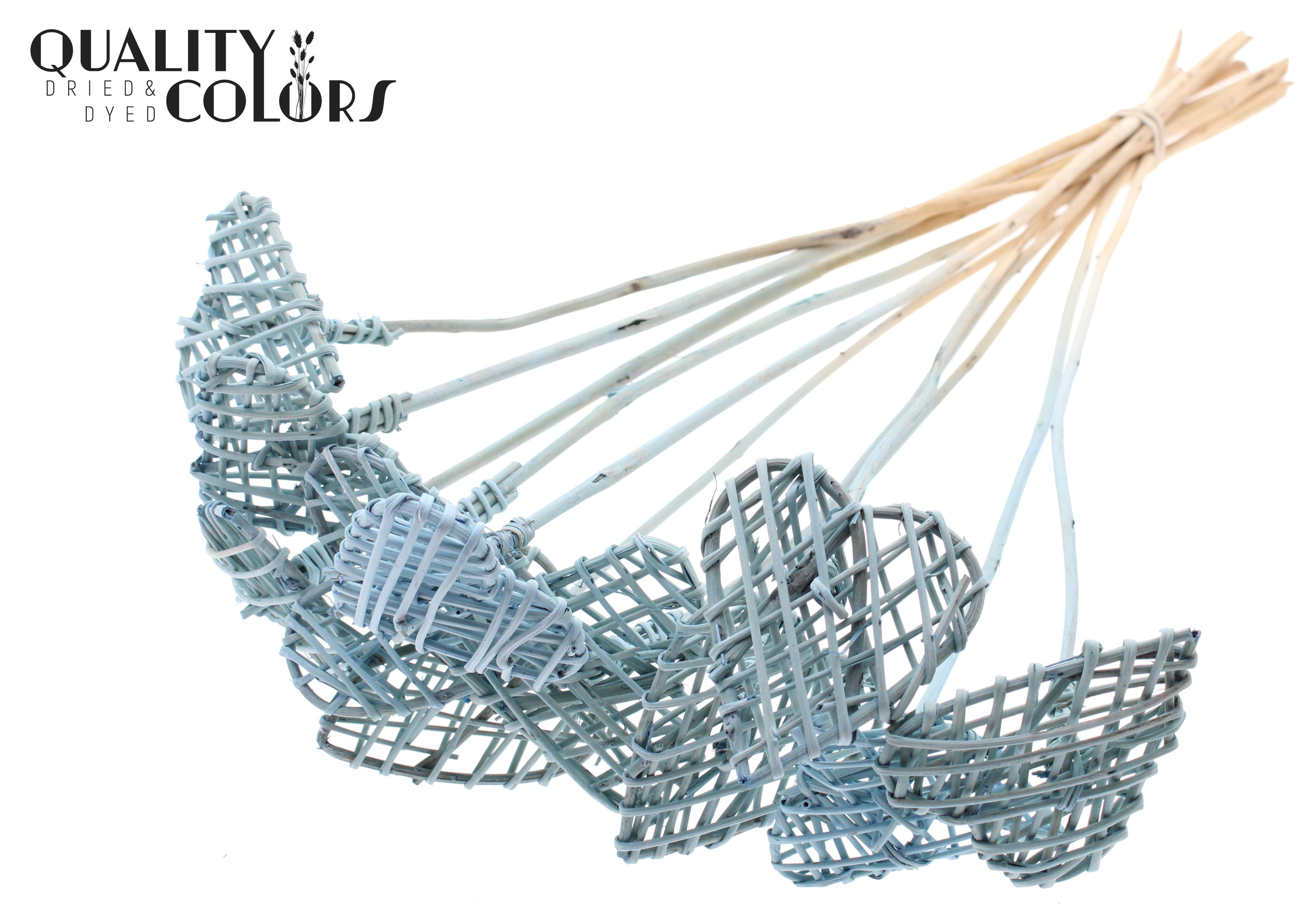 Lata Heart Frosted Light Blue 50cm