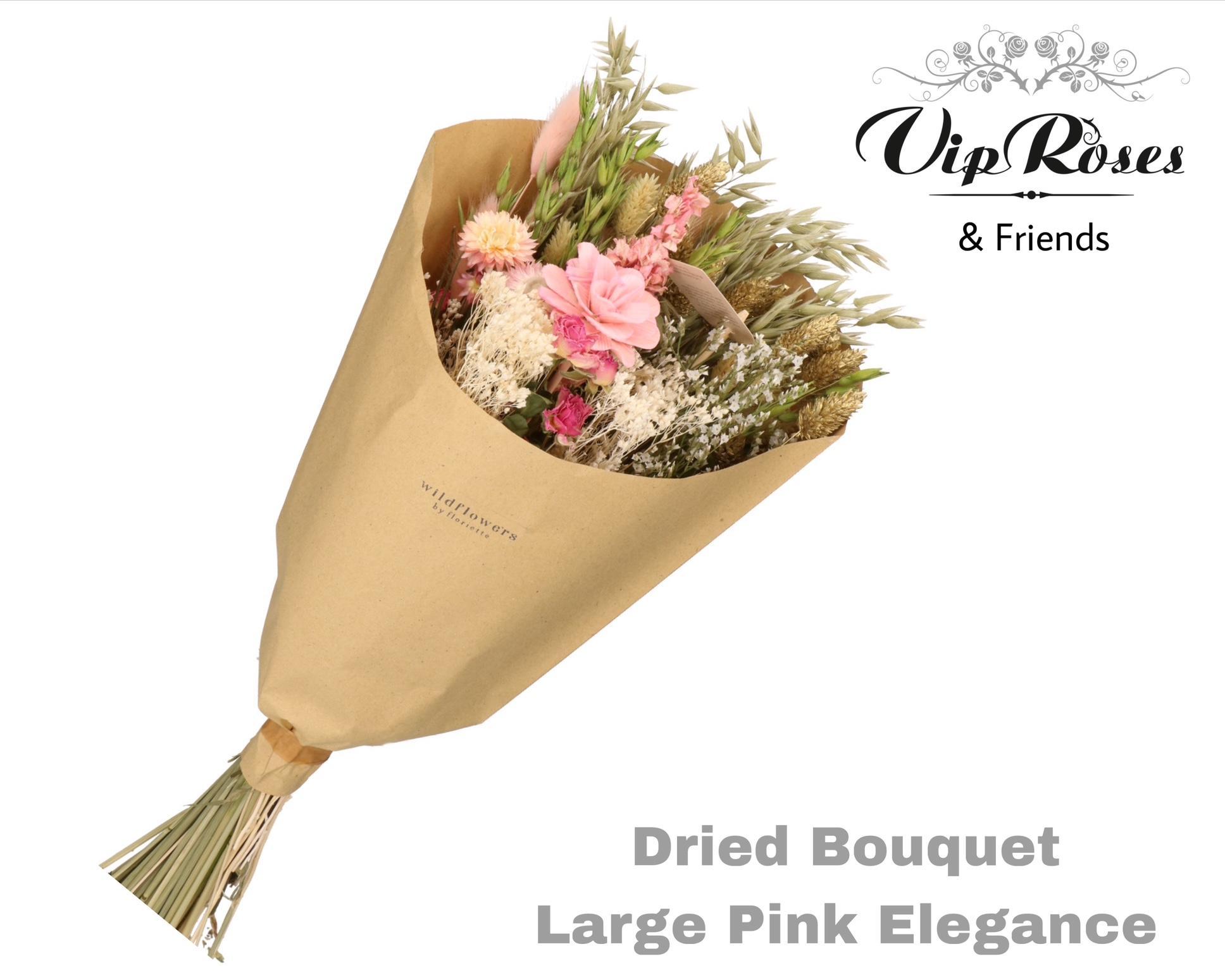 Dried Bouquet Large Pink Elegance 60 cm