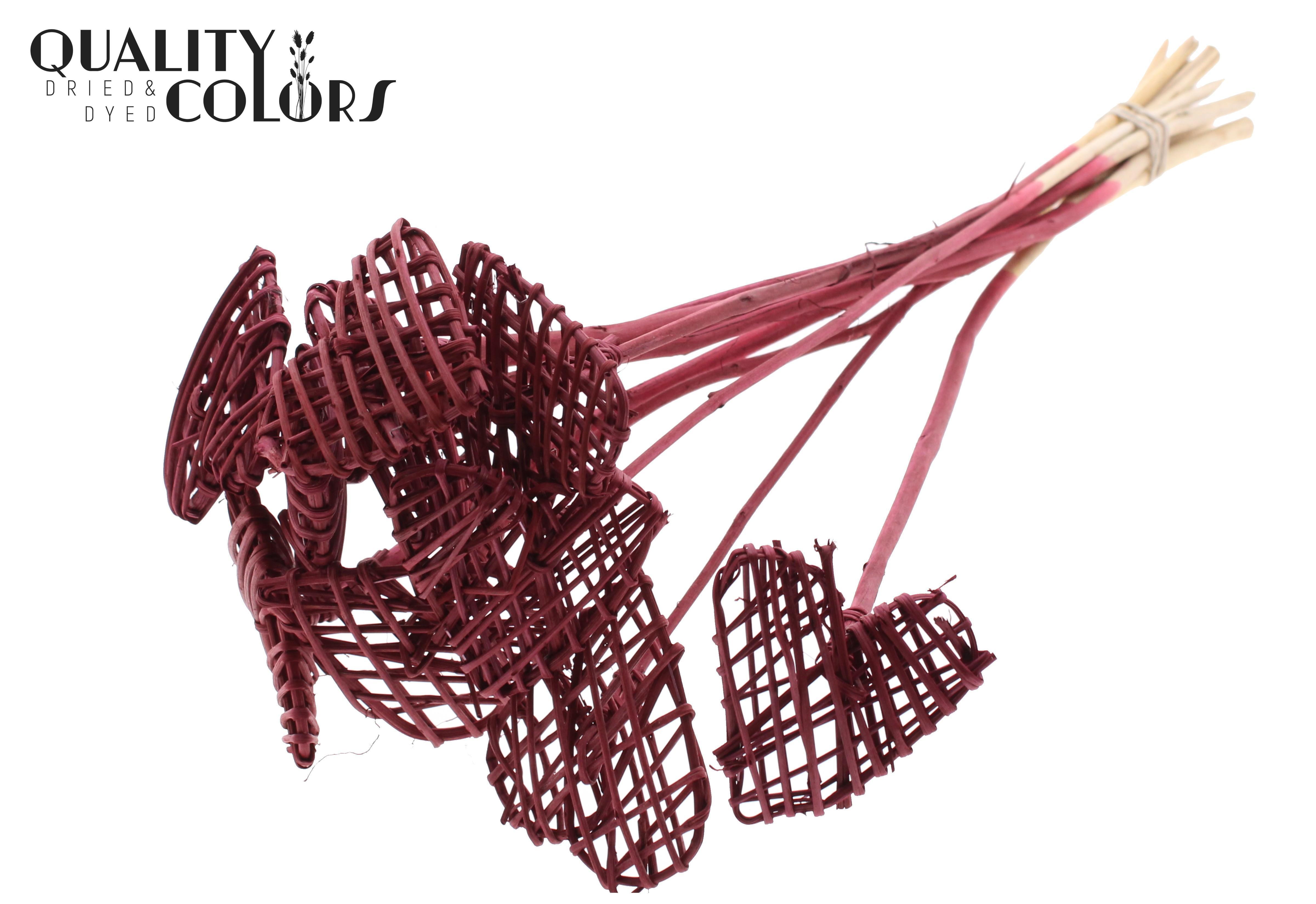 Lata Heart Burgundy 50cm