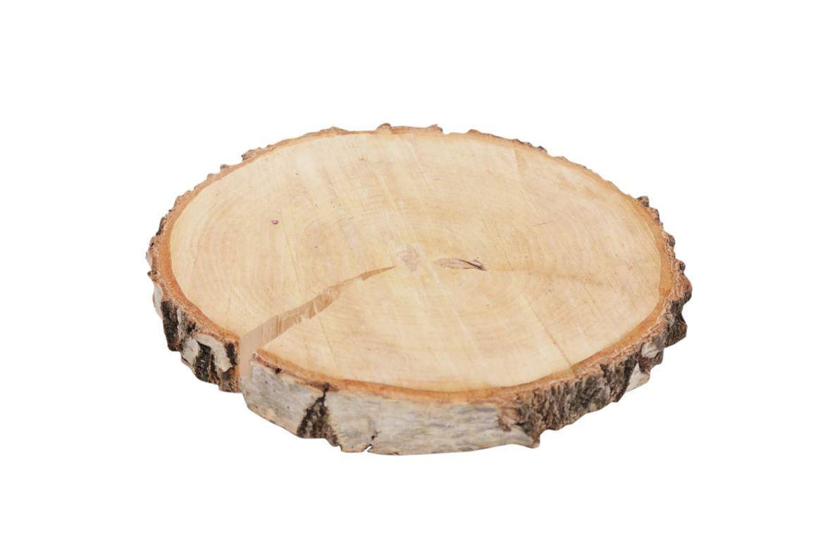 Birch Slice Rnd 23-26cm Naturel