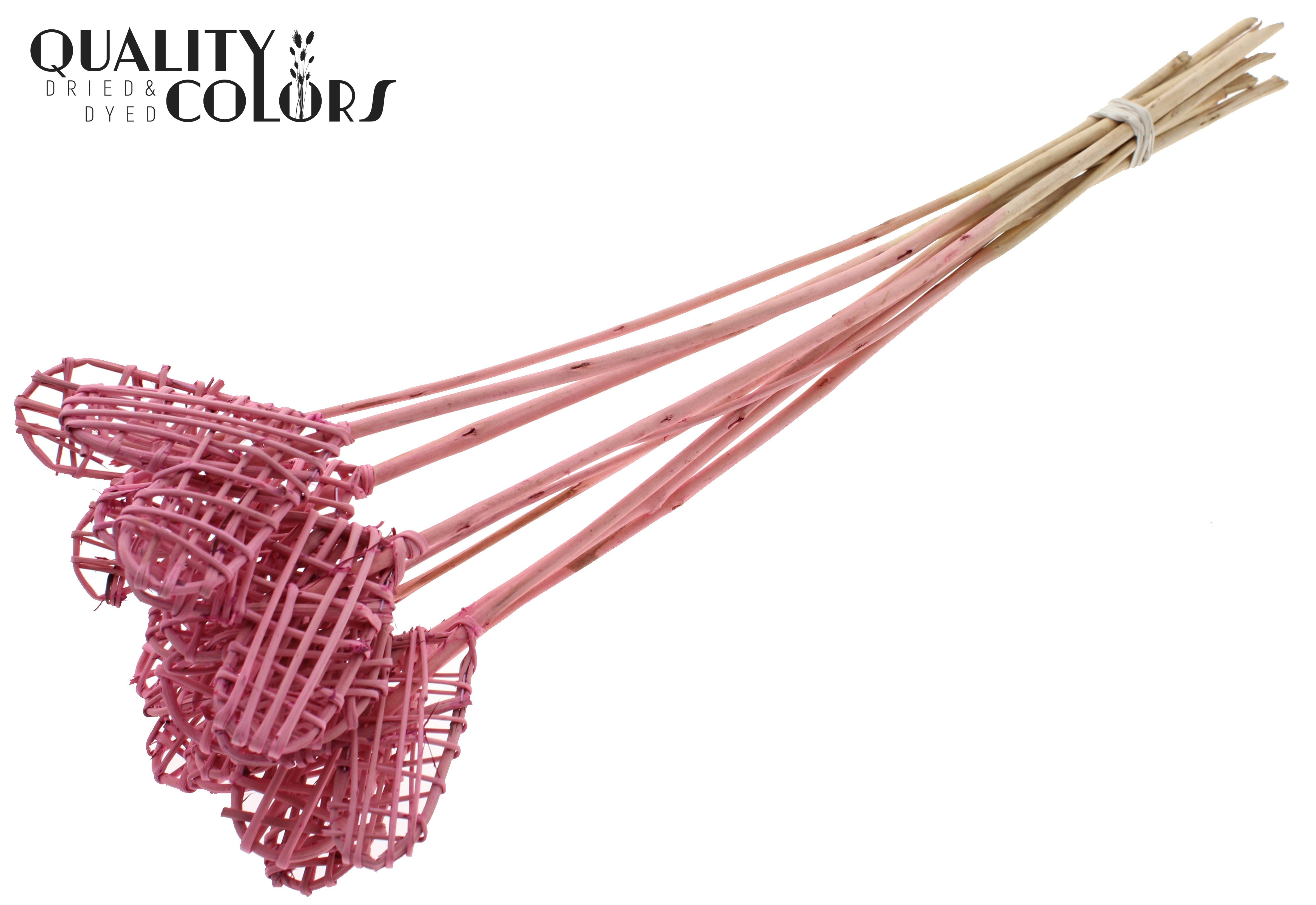 Lata Heart Frosted Light Pink 50cm