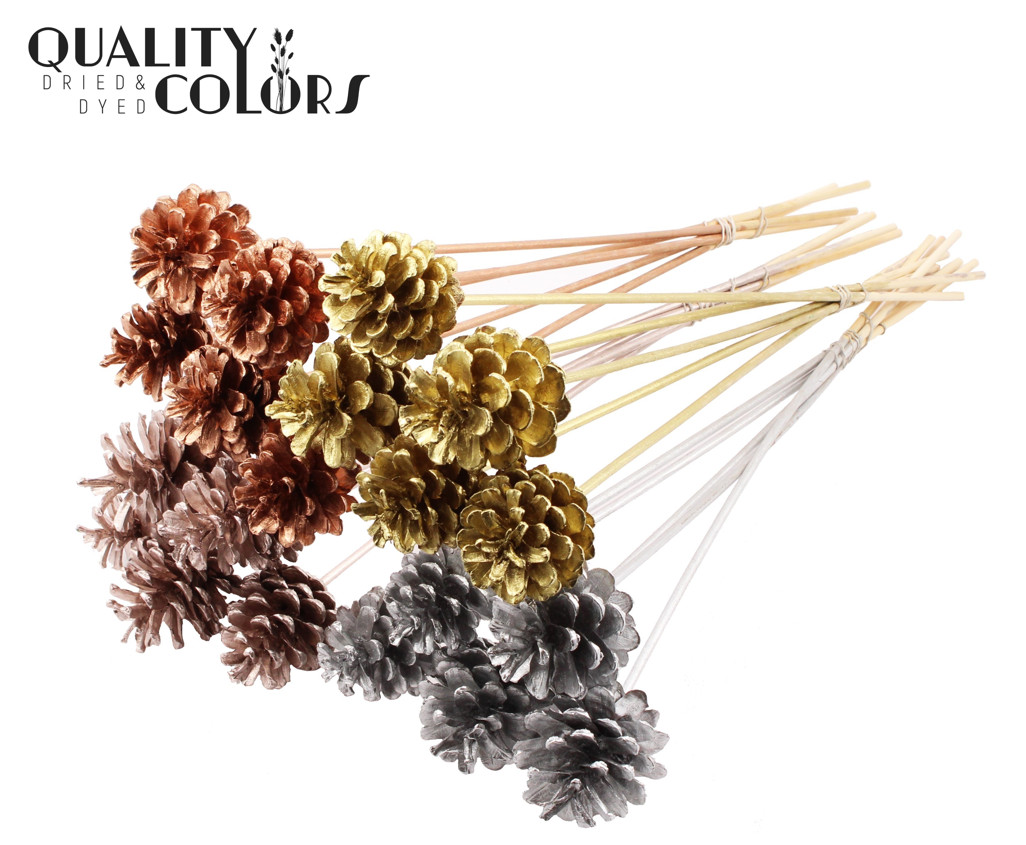 Pine Cone Metallic Chic Mix 50cm