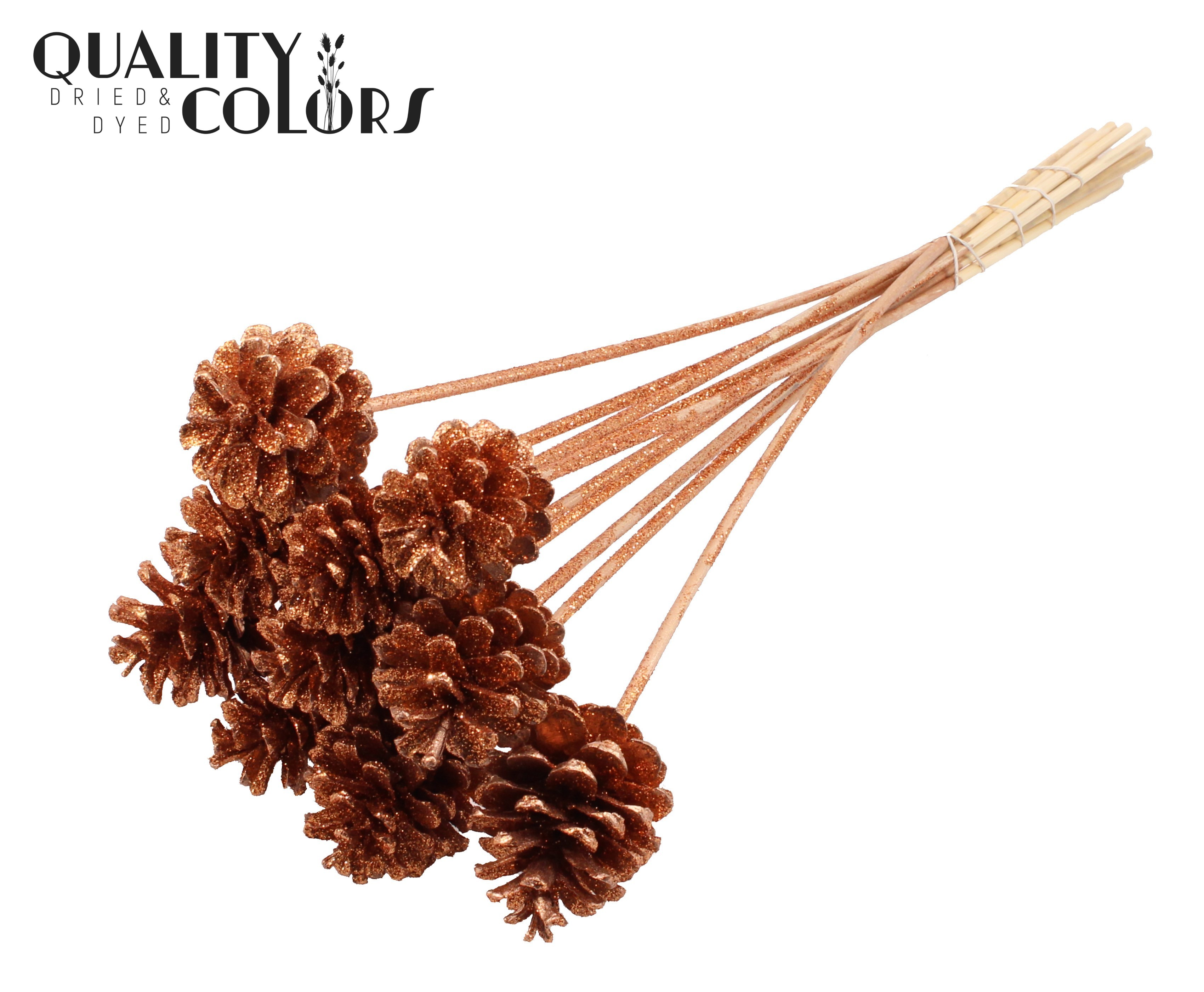 Pine Cone Copper + Glitter 50cm