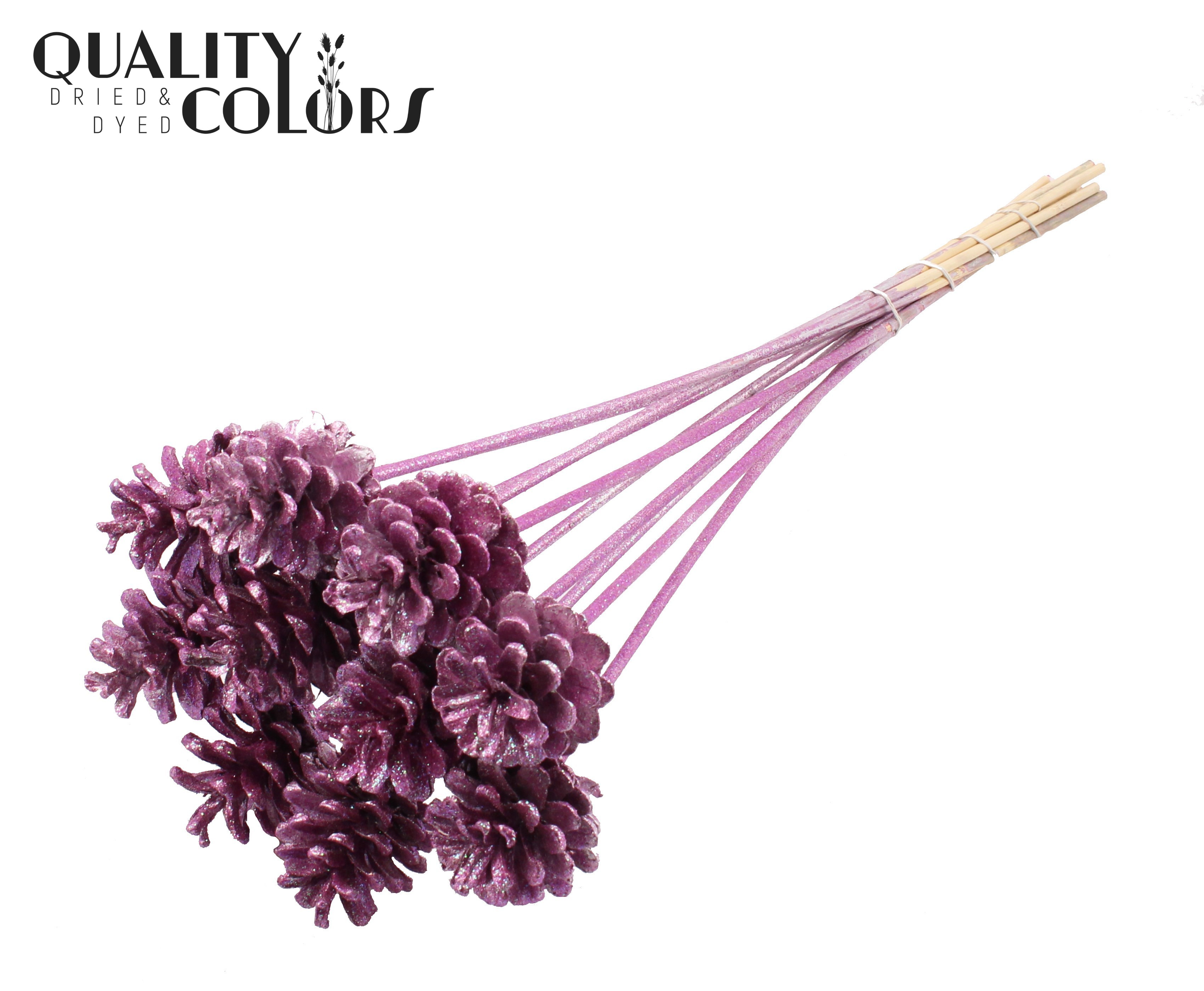 Pine Cone Metallic Pink + Glitter 50cm