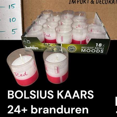 Bolsius Kaarsen White 24 Branduren