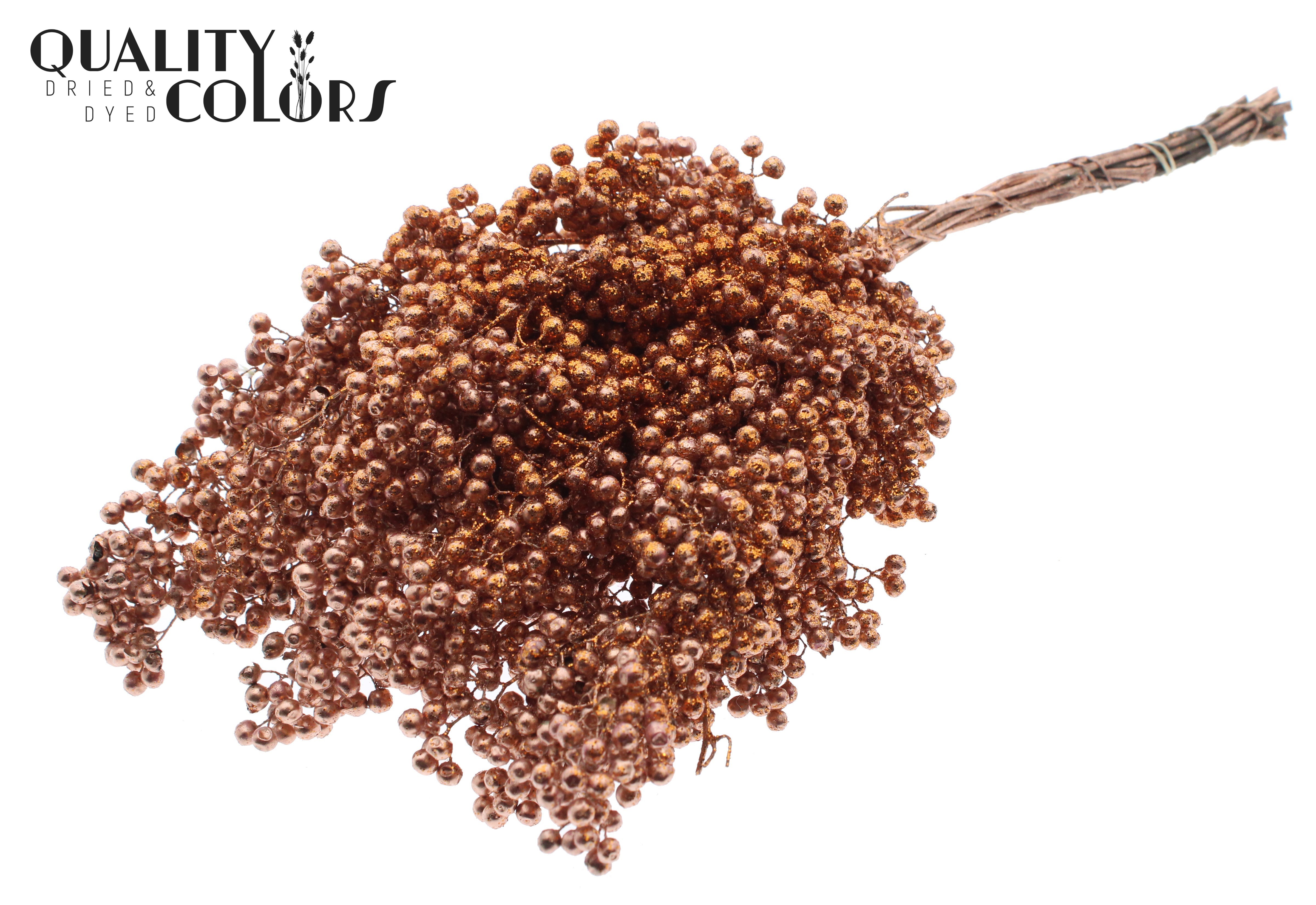 Schinus Mollis Copper + Glitter Per Bunch