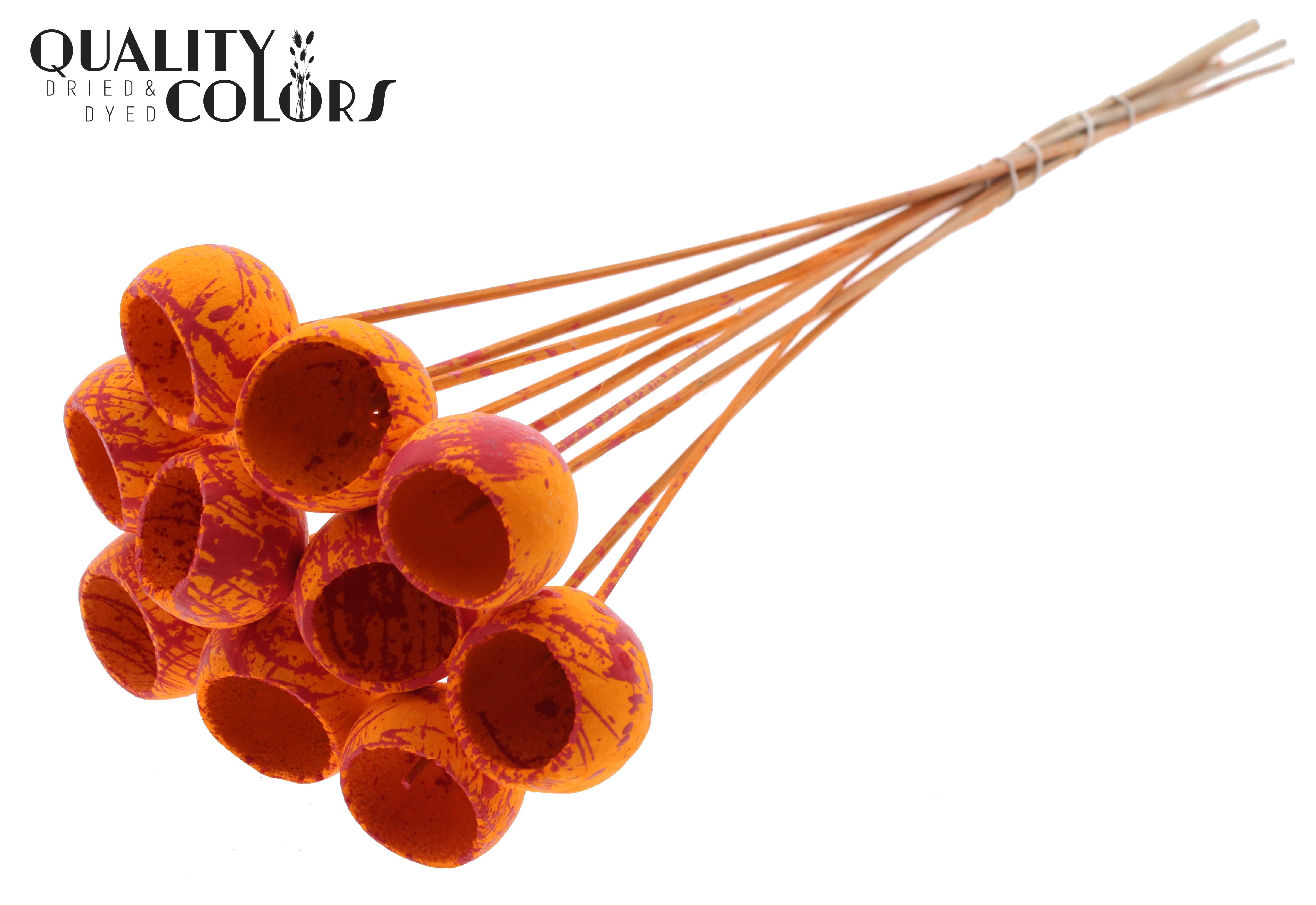 Bell Cup Splashed Orange Red 50cm