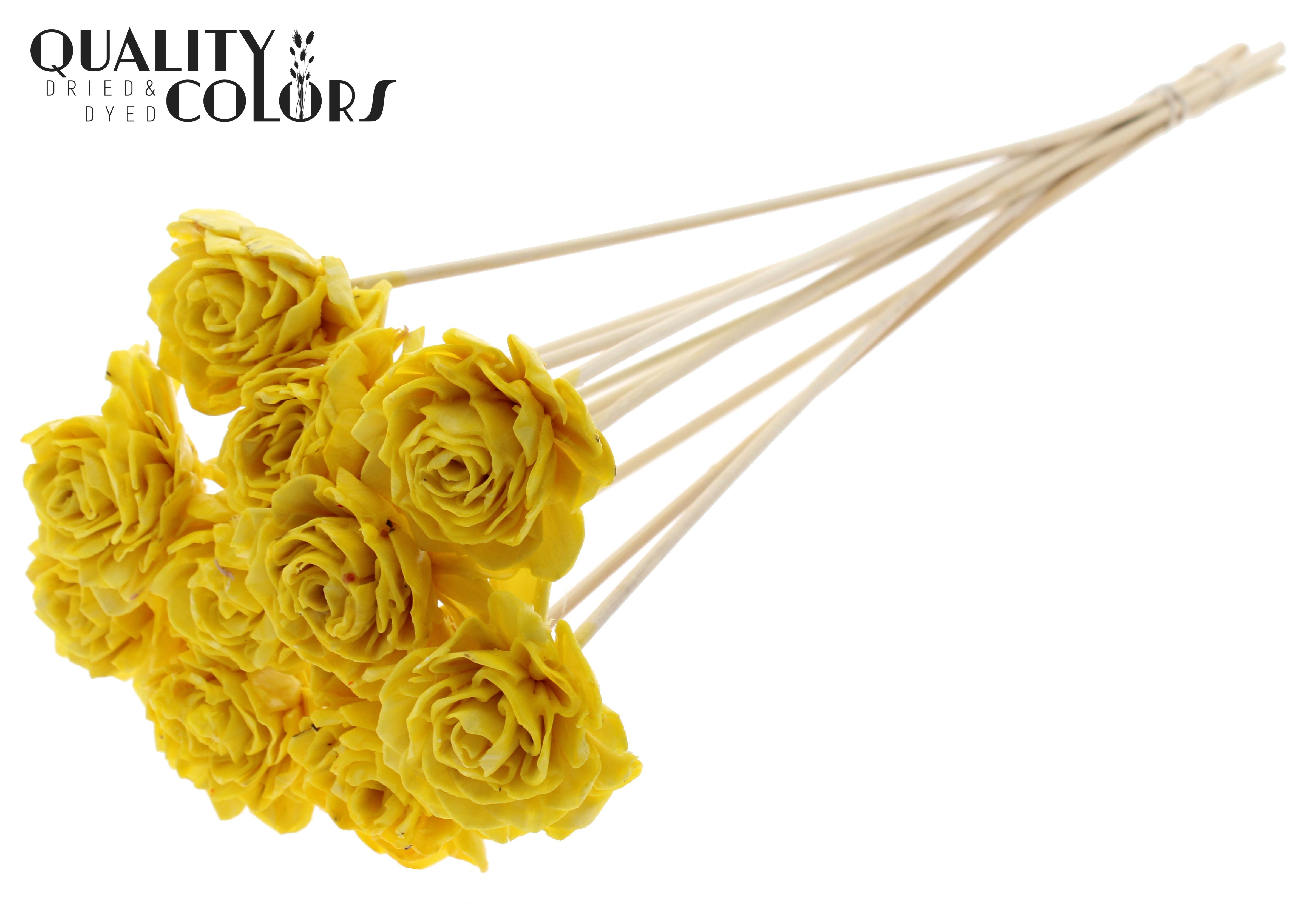 Shola Dhaliya Wax Yellow 50cm